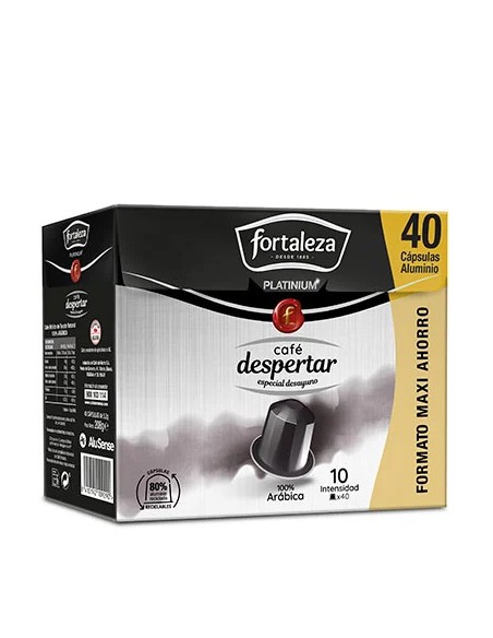 Café Despertar Fortaleza Platinium 40 cápsulas compatibles con Nespresso®