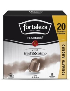 Café Intenssisimo 20 cápsulas Fortaleza Platinium compatibles con Nespresso® 2