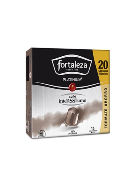 Café Intenssisimo 20 cápsulas Fortaleza Platinium compatibles con Nespresso®