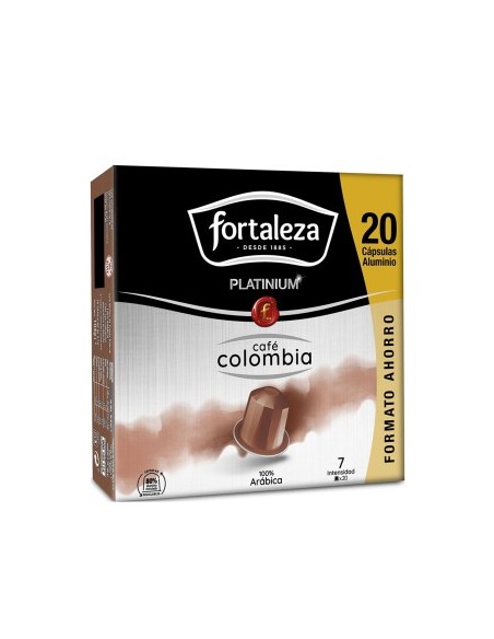 Café Colombia 20 cápsulas Fortaleza Platinium compatibles con Nespresso®