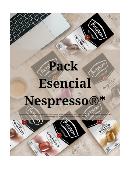 Selección 120 cápsulas Fortaleza Platinium compatibles con Nespresso®*