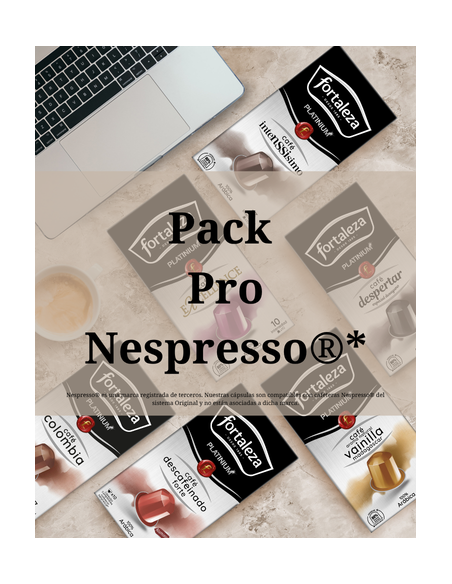 Selección 360 cápsulas Fortaleza Platinium compatibles con Nespresso®*